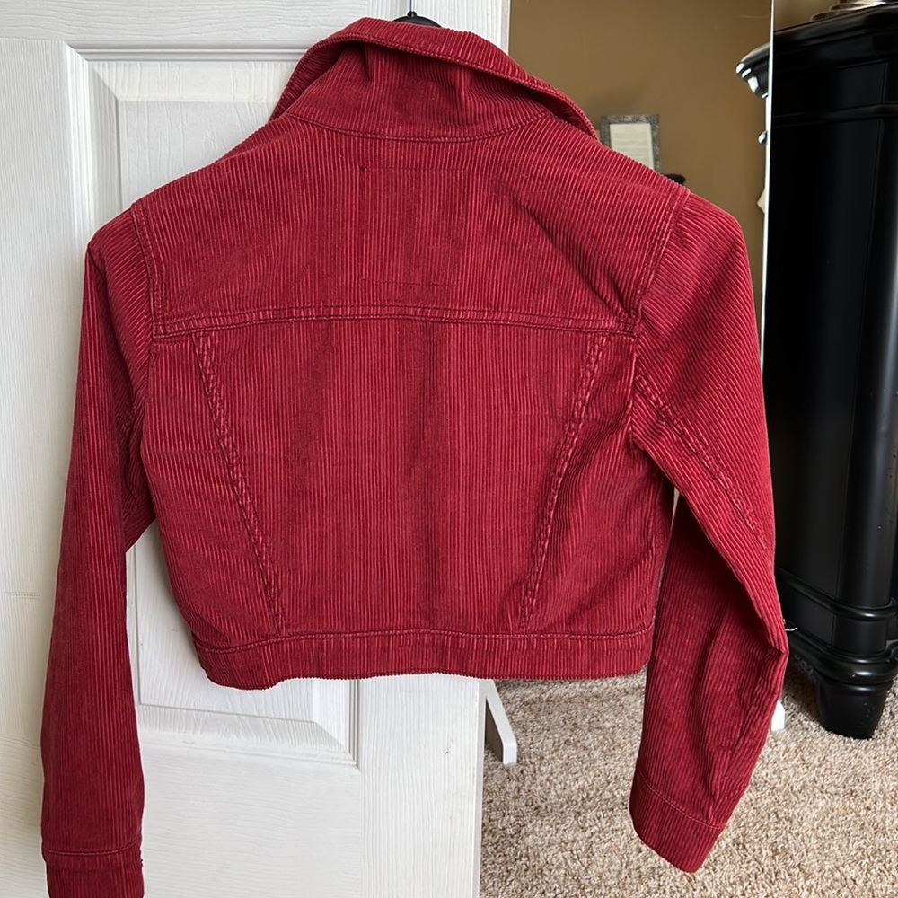 Hollister Corduroy Crop Jean Jacket XS - Picture 3 of 5